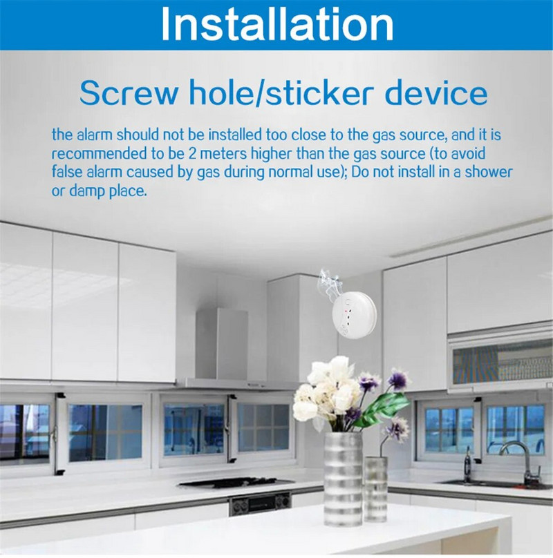 Nezávislý bezdrôtový 433MHz senzor dymu, vysoký zvukový alarm s decibelmi, požiarny detektor pre WIFI GSM kancelársky bezpečnostný domáci alarm