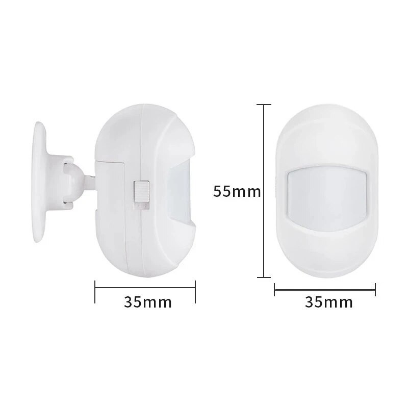 Graffiti Smart Zigbee Body Infrared Detector Έξυπνος Ενσωματωμένος ανιχνευτής μπαταρίας ευαισθησίας και ρύθμισης χρόνου