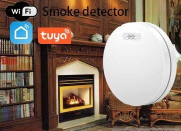 Samostatný detektor dymu, ultratenký dizajn požiarneho hlásiča, s funkciou stlmenia, zvuk alarmu 85 dB, detektor dymu s certifikátom CE