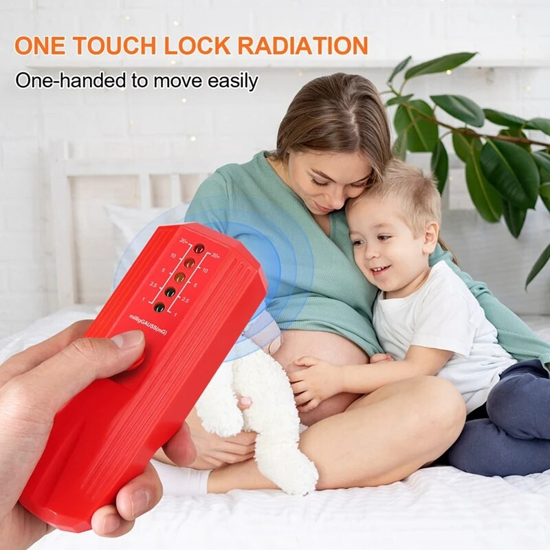 EMF matuoklis, EMF skaitytuvas, elektromagnetinio lauko spinduliuotės detektorius su baterijomis maitinamas elektrinis EMF detektorius