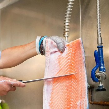 NMSafety 100% ανοξείδωτο ατσάλι υψηλής ποιότητας κρεοπωλείο Protect Meat Kitchen Fishing Glove ANSI A5