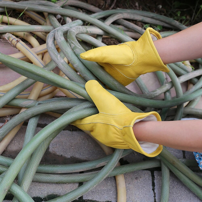 Zimske radne rukavice od kravlje kože Termo motociklistička rukavica za hladno vrijeme Pamučna podstava Radna rukavica za zamrzivač