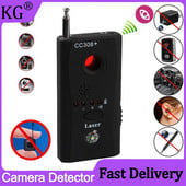 Daugiafunkcinis belaidžio fotoaparato objektyvo signalo detektorius CC308+ radijo bangų signalo aptikimo kamera Viso diapazono WiFi RF GSM įrenginių ieškiklis