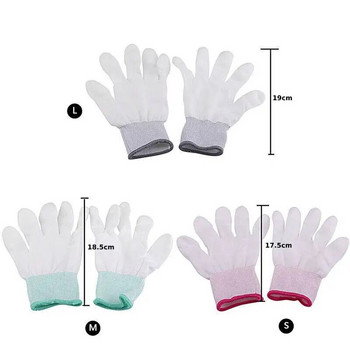 4Παρίσι Λευκά Γάντια Εργασίας Αντιολισθητικά Γάντια Εργασίας Νάιλον Γάντια Φορητά Γάντια Εργασίας Γάντια Επισκευής Ασφαλείας για Ράψιμο Η/Υ