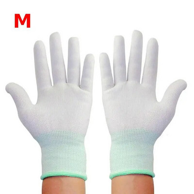 4Paris balti darba cimdi Neslīdoši darba cimdi Neilona cimdi Valkājami drošības darba cimdi remonta cimdi datora šūšanai