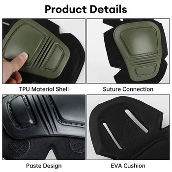 Military Tactical Knee Ebow Protector Pads Volleyball Knee Pad Sports Work Security Protection Μαξιλαράκια γονάτων για τα γόνατα