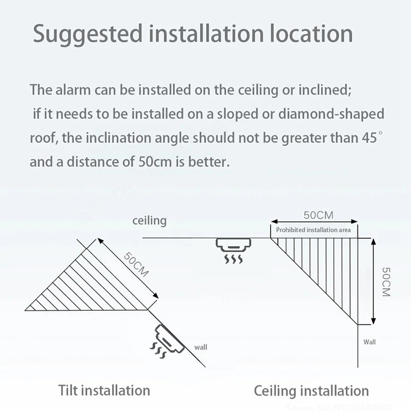 Tuya Wifi dūmų signalizacija priešgaisrinė dūmų detektorius namų apsaugos sistemos ugniagesiai