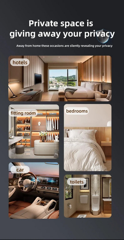 Hordozható X17 bekukucskálásgátló kameraérzékelő infravörös vezeték nélküli jellel és pozicionáló funkcióval