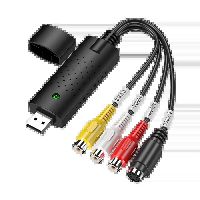 USB 2.0 VHS uz DVD pārveidotājs Analogā video konvertēšana uz ciparu formātu audio video DVD VHS ierakstīšanas kartes kvalitātes datora adapteris