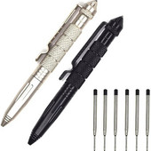 ZK20 Dropshiping Defense Tactical Pen Висококачествена алуминиева противоплъзгаща се преносима писалка за самозащита стоманен Glass Breaker Survival Kit