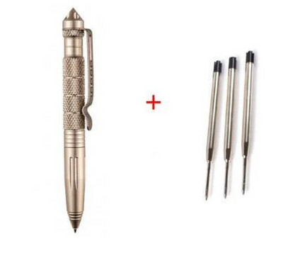 ZK20 Dropshiping Defense Tactical Pen Висококачествена алуминиева противоплъзгаща се преносима писалка за самозащита стоманен Glass Breaker Survival Kit