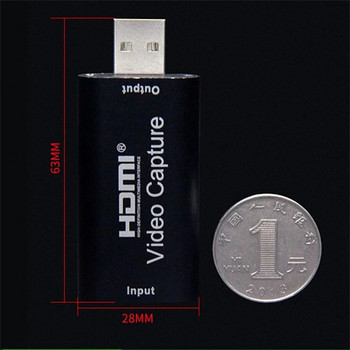 4K HDMI-съвместима карта за видеозаснемане Платка за стрийминг USB 2.0 1080P Card Grabber Recorder Box за PS4 игра DVD камера