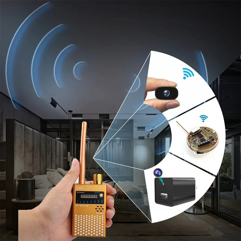 G618W Bezdrôtový detektor RF signálu, ploštice, GSM GPS sledovacia kamera, odpočúvacie zariadenie, profesionálny vyhľadávač signálu G319