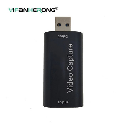 Κάρτα λήψης βίντεο συμβατή με 4K HDMI Streaming Board Capture USB 3.0 1080P Card Grabber Recorder Box για κάμερα DVD παιχνιδιών PS4