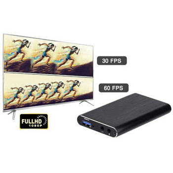 USB 4K 60Hz HDMI-съвместима карта за заснемане на видео 1080P за плоча за запис на игри Кутия за стрийминг на живо USB 3.0 Grabber за PS4 камера