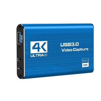 1080P USB3.0 HDMI-съвместима карта за заснемане на видео 4K 60/30Hz USB Grabber Recorder за поточно предаване на игри Кутия за предаване на живо