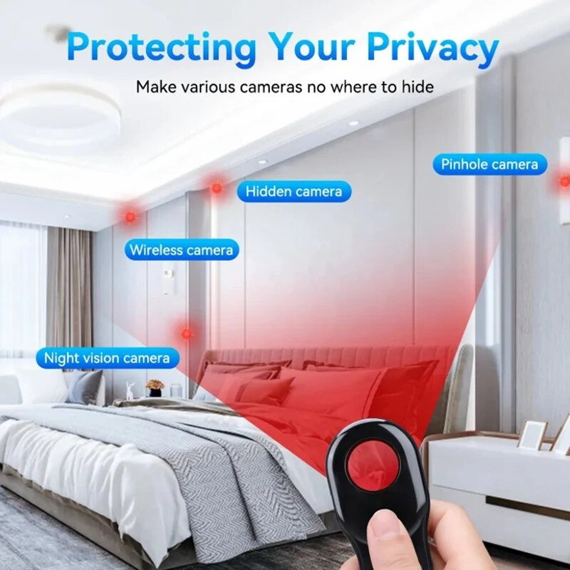 Преносим хотел за наблюдение LED инфрачервен детектор Мини хотел за наблюдение LED инфрачервен детектор Вибрационна аларма Сензор