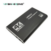 4K USB 3.0 video tveršanas karte ar HDMI saderīga 1080P HD video ierakstītājs, kas paredzēts OBS spēļu kartes tiešraides tveršanai