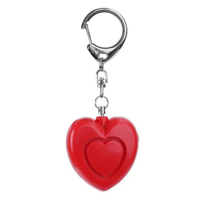 Drošības aizsardzība Bez piparu aerosola Pašaizsardzība Augsta decibelu signalizācija LED gaismas Casa Inteligente sirds formas pretaizdzīšanas signalizācija