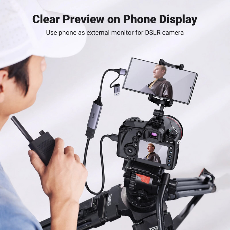 UGREEN HDMI kartica za video snimanje 1080P@60Hz HDMI na USB Type C Video Grabber Box za PC Računalo Kamera Live Streaming Record