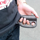 Δερμάτινη θήκη PU αυτοάμυνας για υπαίθριο κάμπινγκ, Φορητή θήκη μπρελόκ πολλαπλών χρήσεων