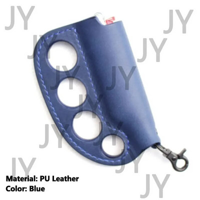 Δερμάτινη θήκη PU αυτοάμυνας για υπαίθριο κάμπινγκ, Φορητή θήκη μπρελόκ πολλαπλών χρήσεων