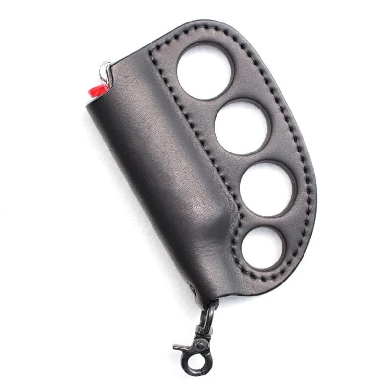 Δερμάτινη θήκη PU αυτοάμυνας για υπαίθριο κάμπινγκ, Φορητή θήκη μπρελόκ πολλαπλών χρήσεων