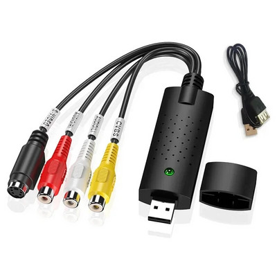 USB2.0 VHS uz DVD pārveidotājs RCA CVBS AV S-video Audio Video Drošības kamera TV Box VHS atskaņotājs Ierakstīšanas karte NTSC PAL PC