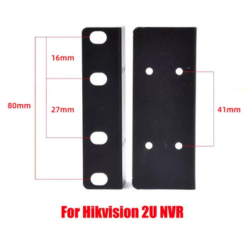 Hikvision Rack Ears Bolts Комплект скоби за монтиране на багажник за Hikvision 1U/1.5U/2U NVR мрежов видеорекордер