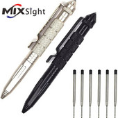 ZK20 Dropshiping Defense Tactical Pen Висококачествена алуминиева противоплъзгаща се преносима писалка за самозащита Стоманен комплект за оцеляване с разбивач на стъкло