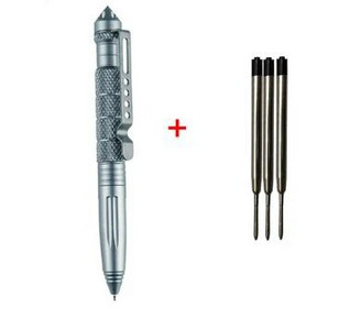ZK20 Dropshiping Defense Tactical Pen Висококачествена алуминиева противоплъзгаща се преносима писалка за самозащита Стоманен комплект за оцеляване с разбивач на стъкло