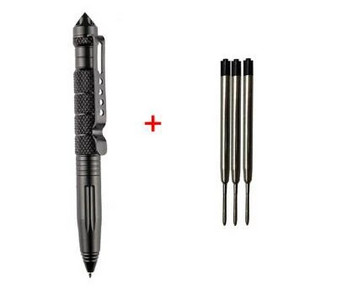 ZK20 Dropshiping Defense Tactical Pen Висококачествена алуминиева противоплъзгаща се преносима писалка за самозащита Стоманен комплект за оцеляване с разбивач на стъкло