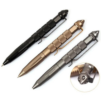 ZK20 Dropshiping Defense Tactical Pen Висококачествена алуминиева противоплъзгаща се преносима писалка за самозащита Стоманен комплект за оцеляване с разбивач на стъкло