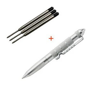 ZK20 Dropshiping Defense Tactical Pen Висококачествена алуминиева противоплъзгаща се преносима писалка за самозащита Стоманен комплект за оцеляване с разбивач на стъкло