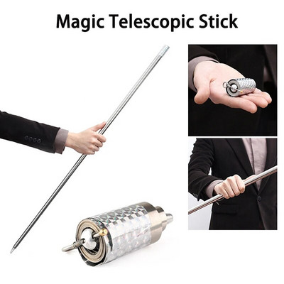 EDC Metal Magic Telescopic Stick Rod Martial Arts Magic Pocket υπαίθριο χαλύβδινο ραβδί αυτοκινήτου Ελαστικό ραβδί κοίλο ρυθμιζόμενο ραβδί