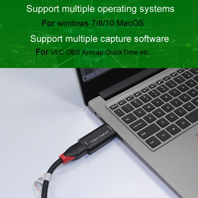 4K HDMI-kompatibilna kartica za snimanje video zapisa Streaming ploča za snimanje USB 3.0 1080P Card Grabber Kutija za snimanje za PS4 igre DVD kamera
