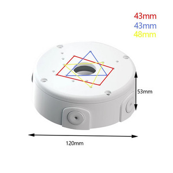 Водоустойчива съединителна кутия за скоби за камери Аксесоари за видеонаблюдение за камери Скоби за купол за наблюдение
