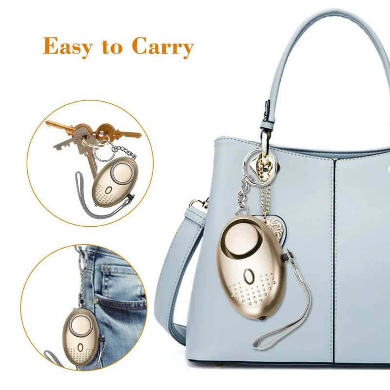 Savigynos signalizacija, 130 dB, kiaušinio formos mergaitė, moteris, apsauga, apsauga, asmeninis saugumas, garsiai šaukiantis raktų pakabukas, avarinis signalas