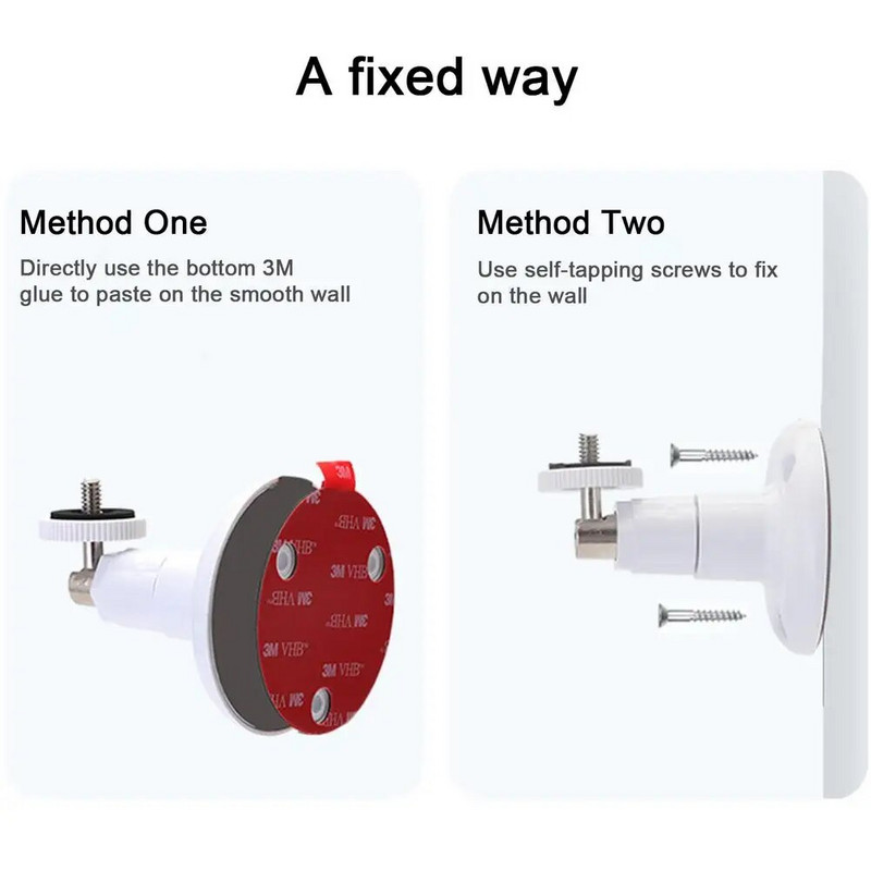 Regulējams sienas stiprinājums priekš ARLO GO HD/ARLO PRO/ARLO ULTRA/WYZE CAM PAN/EUFY CAM E/2 mājas kameras stiprinājuma kronšteins āra iekštelpu