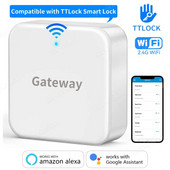 TTLOCK G2 WiFi Gateway Hub Съвместим с TTLock Smart Door Lock APP Дистанционно управление Отключване на гласов контрол за Alexa Google Home