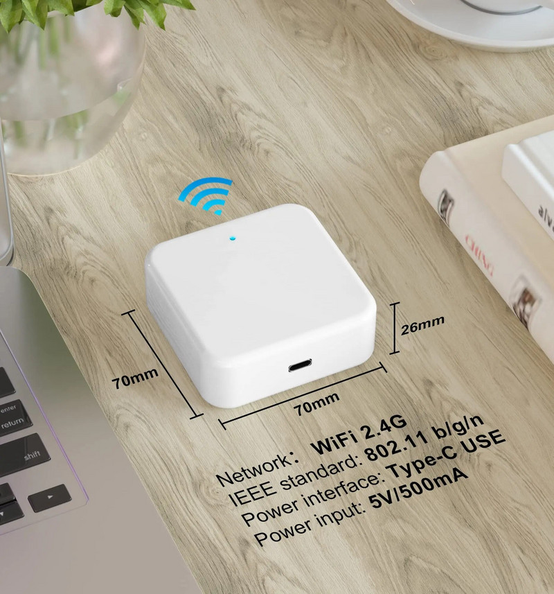 „TTLOCK G2 WiFi Gateway Hub“, suderinamas su „TTLock Smart Door Lock APP“ nuotolinio valdymo pulteliu Atrakinkite valdymą balsu, skirtą „Alexa Google Home“