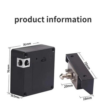 Smart Wood Door Lock Безключова невидима електронна брава IC карта NFC TTlock App Отключване Шкафче за шкафове Мебелно чекмедже Интелигентни ключалки