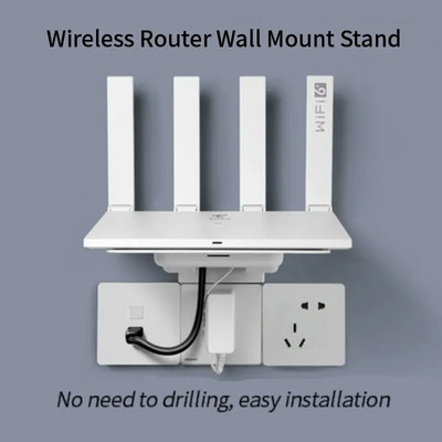 Suport pentru router fără fir Suport de montare pe perete Raft de ieșire pentru Pad/Difuzor/Camera de supraveghere/Suport de perete pentru router fără fir