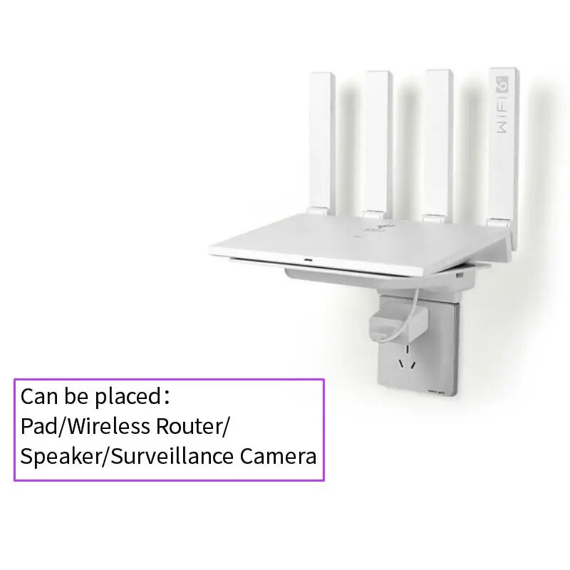 Stalak za bežični usmjerivač Zidni nosač Izlazna polica za podlogu/zvučnik/kameru za nadzor/ Bežični usmjerivač Stalak za zidnu montažu