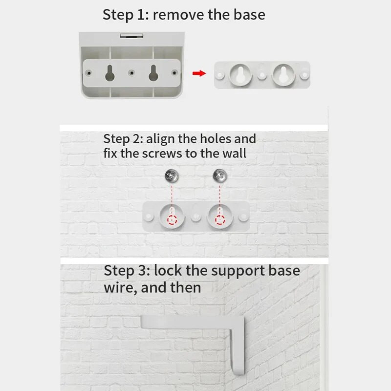 Για Κάμερα CCTV Dome Ορθή γωνία με βίδες ABS Universal Fit Indoor Outdoor Ανθεκτικό στη σκουριά τύπου L Στήριγμα τοίχου