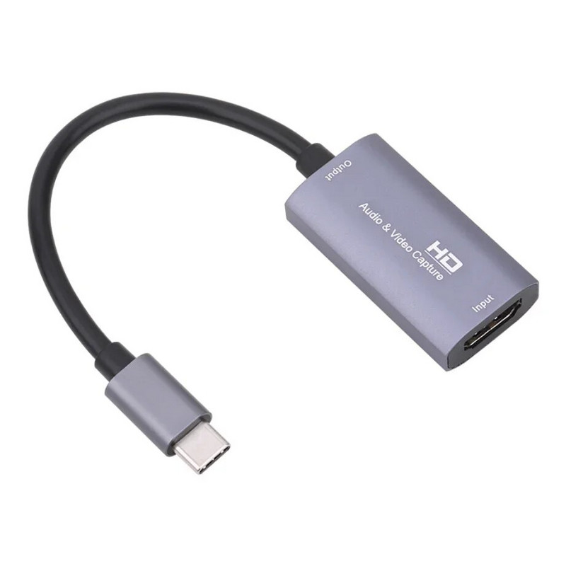 Συμβατό με HDMI σε TYPE-C Κάρτα λήψης βίντεο ήχου 1080P 30 fps Κάρτα λήψης USB-C για gaming Ζωντανή ροή βίντεο