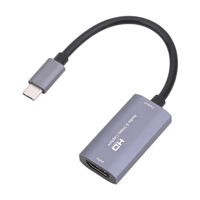 Συμβατό με HDMI σε TYPE-C Κάρτα λήψης βίντεο ήχου 1080P 30 fps Κάρτα λήψης USB-C για gaming Ζωντανή ροή βίντεο