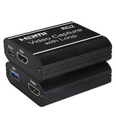 4K TV Loop HD 1080P video tveršanas karte ar USB 2.0 HDMI saderīgu spēļu ierakstītāju video ierakstīšanas kaste PS3 DVD, datora tiešraides straumēšanai