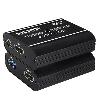 4K TV Loop HD 1080P videosalvestuskaart USB 2.0 HDMI-ühilduv mängusalvesti videosalvestuskarp PS3 DVD-le, arvuti otseülekande jaoks