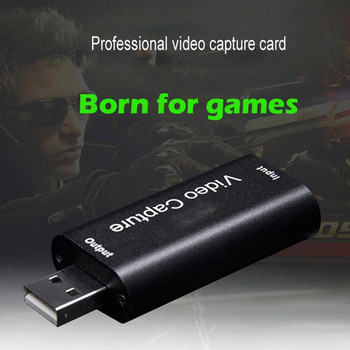 HDMI-съвместима карта за заснемане на видео USB 2.0 Grabber Recorder 4K 1080P HD за PS4 Игра DVD видеокамера HD камера Поточно предаване на живо